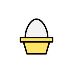Poster - Egg, farm icon. Simple color with outline vector elements of agriculture icons for ui and ux, website or mobile application