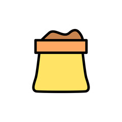 Poster - bag, soil icon. simple color with outline vector elements of agriculture icons for ui and ux, websit