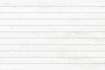 Canvas Print - White wood plank texture for background.