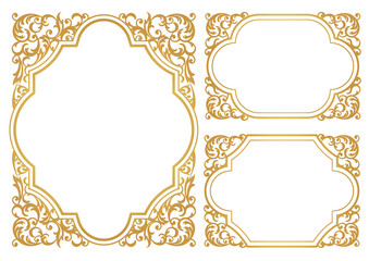 Wall Mural - set of decorative frames