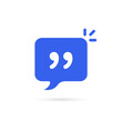 comment bubble like simple quote icon