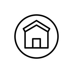 Poster - bubble house icon. Simple line, outline vector elements of bankruptcy icons for ui and ux, website or mobile application