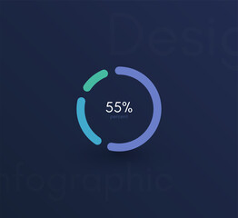 Vector graphic infographics. Template for creating web applications, workflow layout, diagram, banner, modern design, business infographic reports