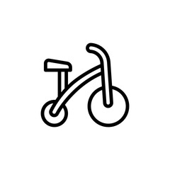 Poster - Tricycle icon. Simple line, outline vector elements of Children's day icons for ui and ux, website or mobile application