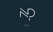 Alphabet letter icon logo NP