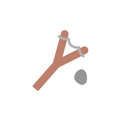 Poster - Slingshot icon. Simple color vector elements of Children's day icons for ui and ux, website or mobile application
