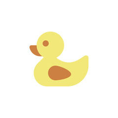 Poster - Duck icon. Simple color vector elements of Children's day icons for ui and ux, website or mobile application