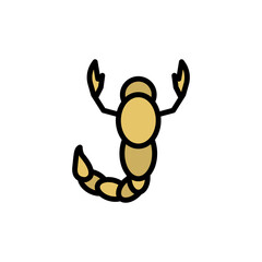 Poster - Scorpion, insect icon. Simple color with outline vector elements of wilderness icons for ui and ux, website or mobile application