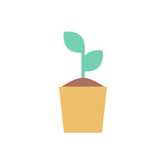 Poster - Plant, gardening icon. Simple color vector elements of free time icons for ui and ux, website or mobile application