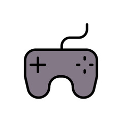 Poster - Gamepad, joystick icon. Simple color with outline vector elements of free time icons for ui and ux, website or mobile application