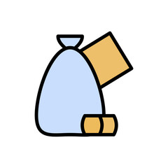Poster - Bag, lotto icon. Simple color with outline vector elements of free time icons for ui and ux, website or mobile application