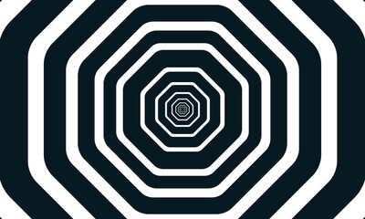 Poster - abstract octagonal color zebra background template