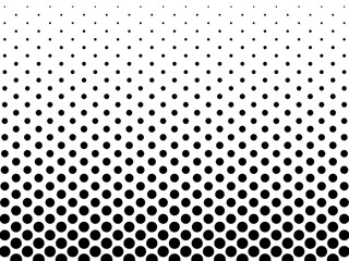 Wall Mural - Background abstract black design with circles for business, presentations and banners. Creative geometric white background with black spots.