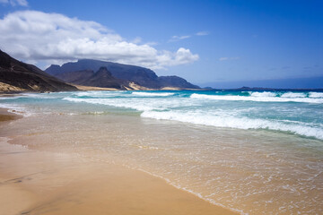 Wall Mural - Baia das Gatas beach on Sao Vicente Island, Cape Verde