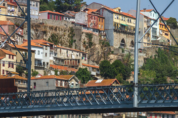 Wall Mural - View to old city Porto.