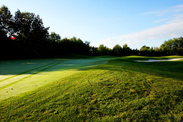 golf course in the morning