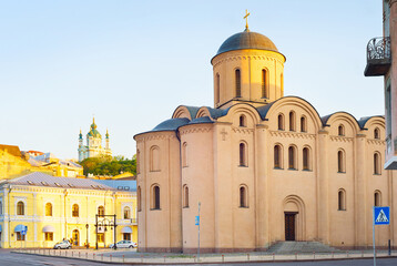 Wall Mural - Pyrohoshcha Dormition Andrews church Kyiv