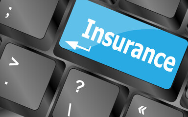 Poster - Insurance keyboard key in place of enter key