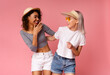 © Prostock-studio - Positive multiracial girlfriends in summer clothes having fun together, laughing and hugging