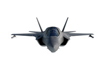 F 35 , American Military Fighter Plane.Jet Plane. Isolate On White. 3d Rendering