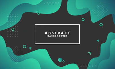 Abstract blue liquid wave background. Gradient abstract banner with flowing liquid shapes. Template for the design of a website landing page or background. Eps10 vector