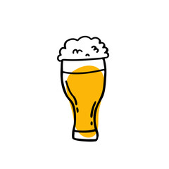 Wall Mural - beer doodle icon, vector illustration