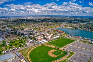 Aerial View of the Denver Suburb of Westminster