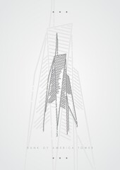 Canvas Print - bank of america tower