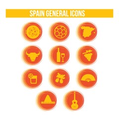 Poster - spain general icons