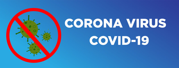 Corona Virus banner illustration - Microbiology