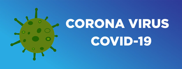 Corona Virus banner illustration - Microbiology