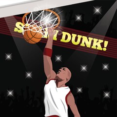 Poster - basketball player