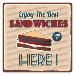 Poster - sandwich sticker