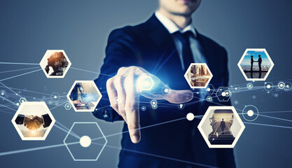 Poster - Statistics of business concept. Marketing. Analysis.