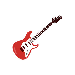 Wall Mural - electric guitar icon vector design template