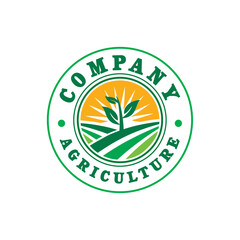 Wall Mural - agriculture logo , farming logo vector