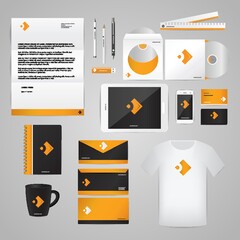 Canvas Print - corporate identity elements