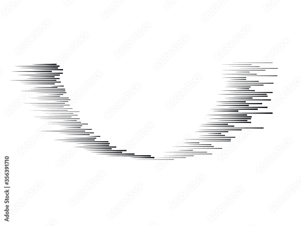 Fast Motion Icon Logo with speed lines. Fast Motion icon Design .Black Vector stripes ...