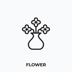 Poster - flower icon vector. flower icon vector symbol illustration. Modern simple vector icon for your design.