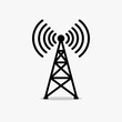 Antenna, Radio tower sign, icon, label. Vector illustration