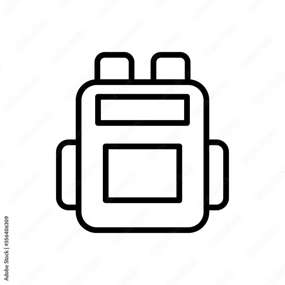 Backpack Icon Ui Backpack, bag icon. Simple line, outline vector elements of ...