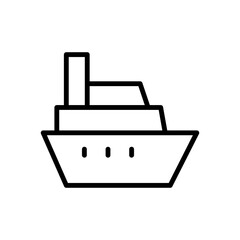 Poster - Ship, toy icon. Simple line, outline vector elements of kindergarten icons for ui and ux, website or mobile application