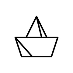 Aufkleber - Boat, toy icon. Simple line, outline vector elements of kindergarten icons for ui and ux, website or mobile application