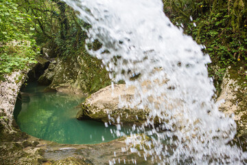 fast mountain blue river