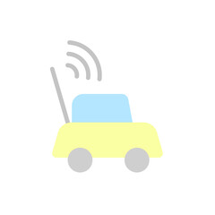 Aufkleber - Car, toy icon. Simple color vector elements of kindergarten icons for ui and ux, website or mobile application