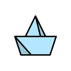 Aufkleber - Boat, toy icon. Simple color with outline vector elements of kindergarten icons for ui and ux, website or mobile application