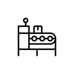 Poster - Conveyor, manufacturing icon. Simple line, outline vector elements of production icons for ui and ux, website or mobile application