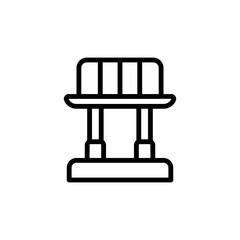 Poster - Crane, manufacturing icon. Simple line, outline vector elements of production icons for ui and ux, website or mobile application