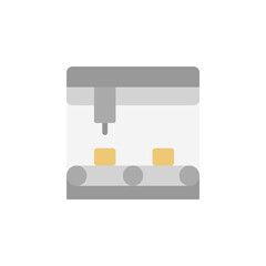 Aufkleber - Assembly line, manufacturing icon. Simple color vector elements of production icons for ui and ux, website or mobile application