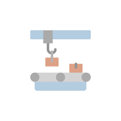Aufkleber - Assembly line, manufacturing icon. Simple color vector elements of production icons for ui and ux, website or mobile application